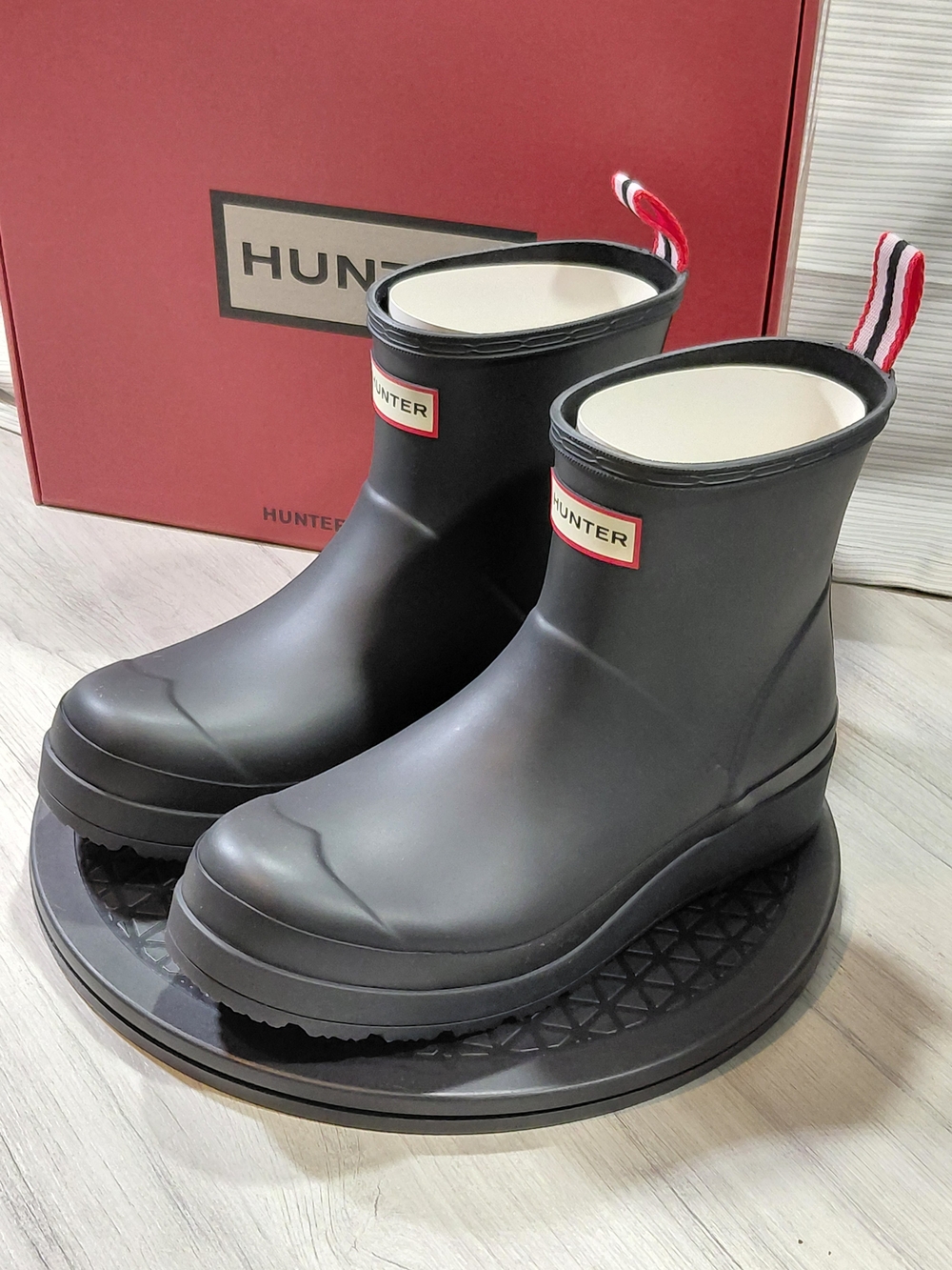 NEW Hunter Womens Original Play Short Black 100% Waterproof Rain Boots SIZE 8